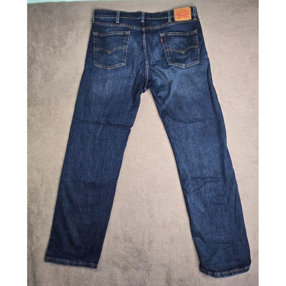 Levi's Men's 505 Regular Fit Jeans 40 x 32 Regular Wash Denim Blue Straight Leg